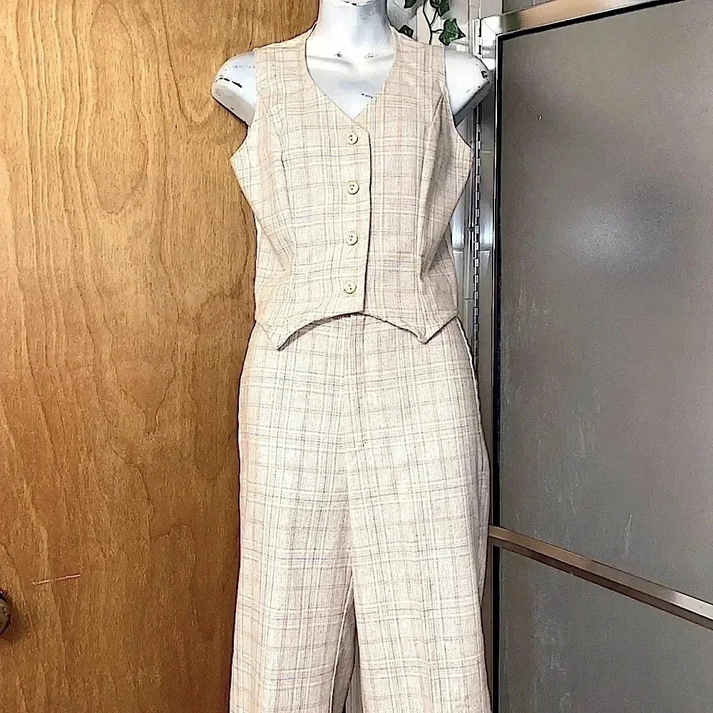 Tweed Saddle-seat Pantsuit
